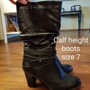 Calf height boots